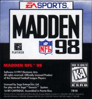 Madden '98 (Genesis)