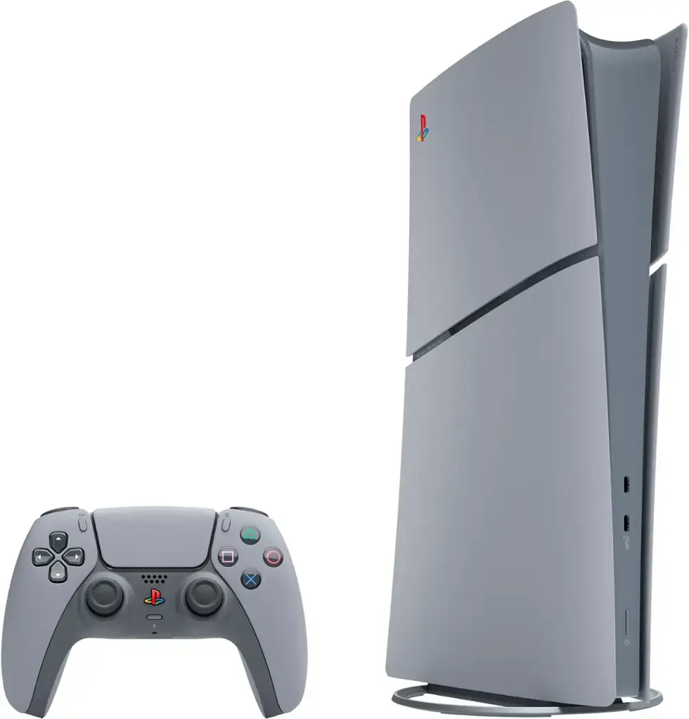 PlayStation 5 Slim Console Digital Edition - 30th Anniversary Limited Edition Bundle - Gray