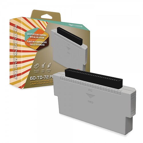 60 to 72 Pin Adapter for NES Compatible with Famicom
